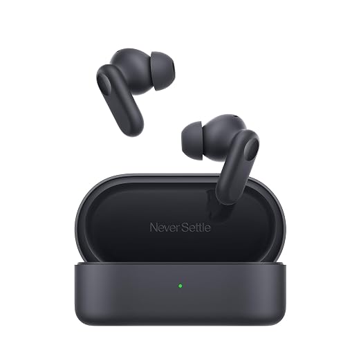 Black Nord Buds 2r TWS Earbuds | 38H Battery, IP55 Dust & Water Resistance, 4-Mic Calling Clarity