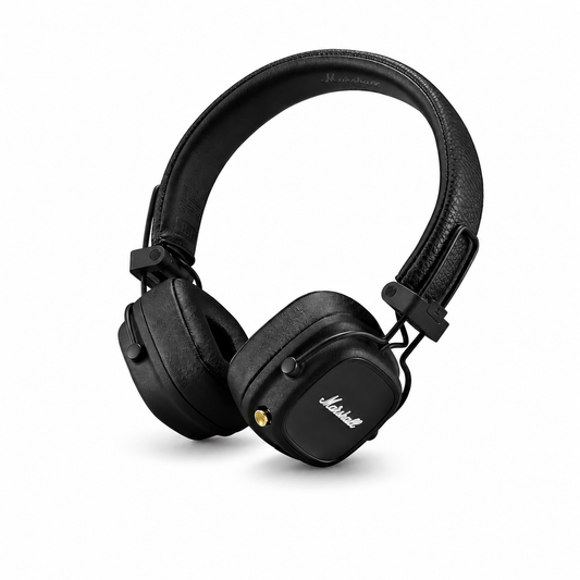 Marshall Major IV Wireless Bluetooth On Ear Headphone with Mic (Black)